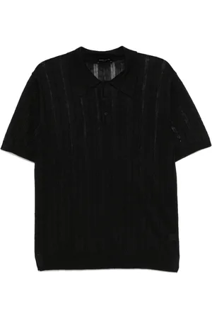 Roberto Collina Polo de punto calado