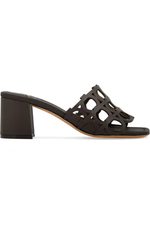 Salvatore Ferragamo Mules Gancini con tacón de 55 mm