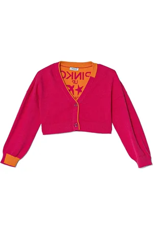 Pinko Cárdigan con logo en intarsia
