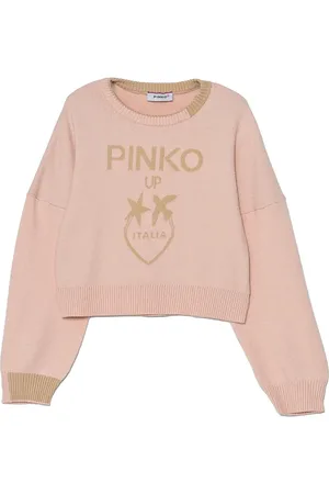 Pinko Jersey con logo en intarsia