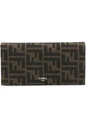 Fendi Cartera plegable con motivo FF en jacquard