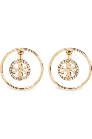 Tory Burch Pendientes con placa del logo