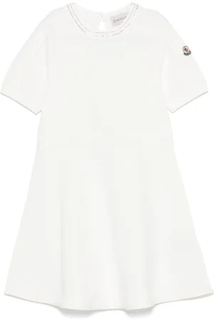 Moncler Vestido de piqué de algodón