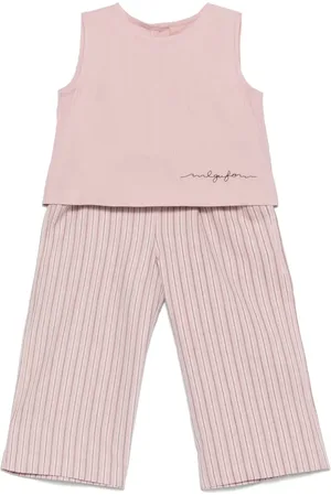 Il gufo Set de pantalones a rayas