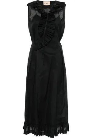 Plan C Vestido midi cruzado