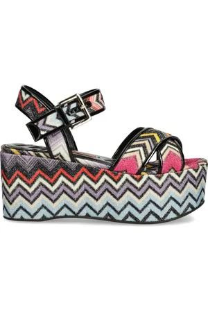 Missoni Sandalias con motivo en zigzag