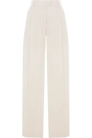 Brunello Cucinelli Pantalones anchos con cadena Monili