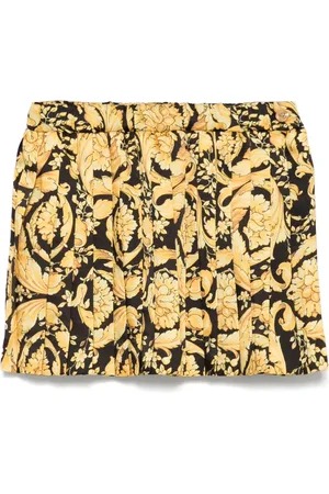 VERSACE Falda Barocco plisada