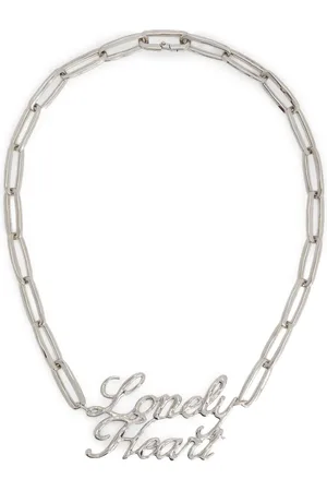 Jil Sander Collar con placa de eslogan