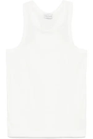 YOHJI YAMAMOTO Top sin mangas de tejido jersey