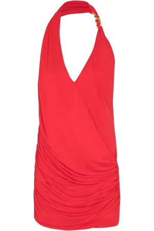 Balmain Vestido corto drapeado