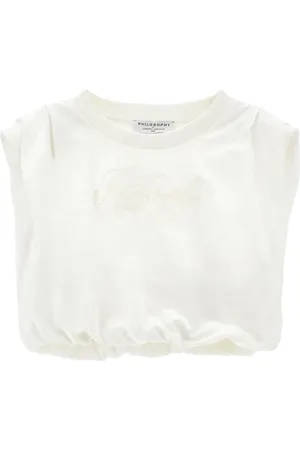 PHILOSOPHY DI LORENZO SERAFINI Camiseta con logo bordado