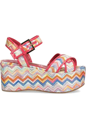 Missoni Sandalias con motivo en zigzag