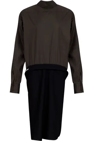 Maison Margiela Vestido midi a paneles