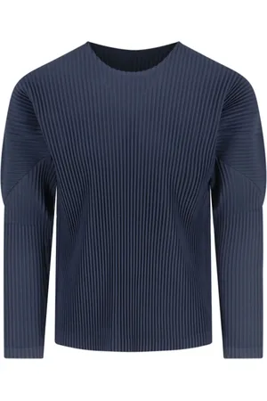 Issey Miyake Camiseta de canalé con manga larga