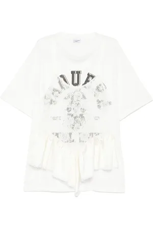 Vaquera Camiseta con capa de lencería