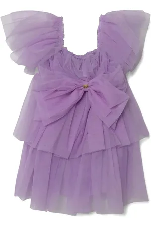 Pinko Vestido de tul con detalle de lazo
