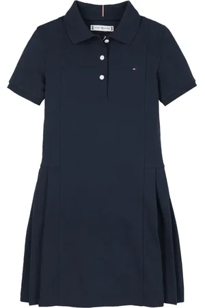 Tommy Hilfiger Vestido estilo polo con pliegues