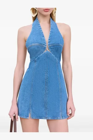 Cult Gaia Vestido Rumi vaquero