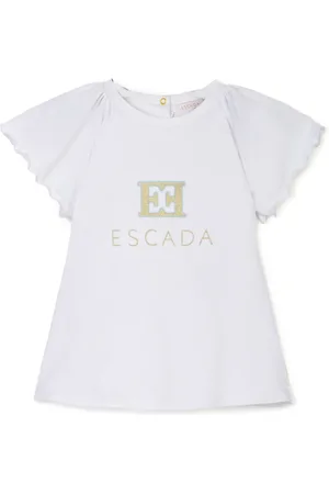 Escada Vestido con logo bordado