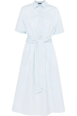 Kiton Vestido camisero de algodón