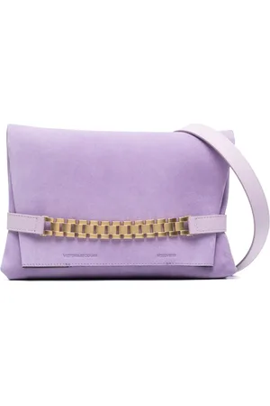 Victoria Beckham Bolso de hombro con logo en relieve y cadena