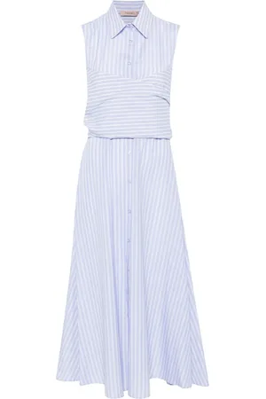 Twin-Set Vestido midi a rayas