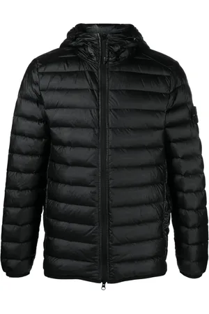 Stone Island Plumífero con parche Compass