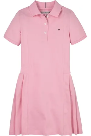 Tommy Hilfiger Vestido estilo polo con pliegues