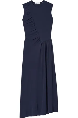 Tory Burch Vestido midi con detalle fruncido