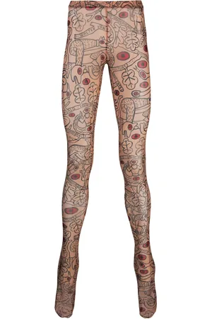 WALTER VAN BEIRENDONCK Leggins Otranto con estampado gráfico