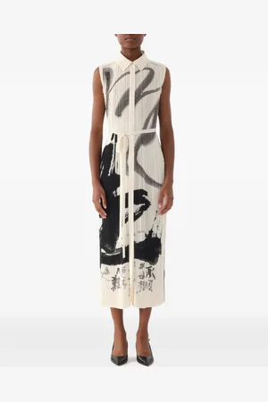 Jason Wu Vestido midi con efecto plisado