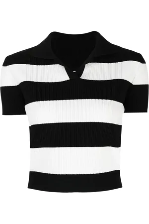 JUUN.J Camiseta corta a rayas horizontales