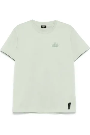 Fendi Camiseta con logo bordado