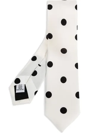 Moschino Corbata con motivo de lunares