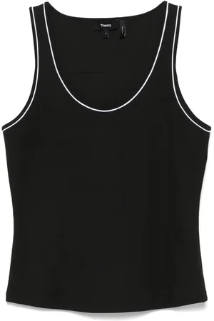 THEORY Top con cuello redondo
