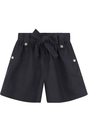 Chloé Pantalones cortos de lino con lazo