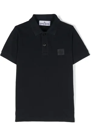 Stone Island Polo con parche Compass