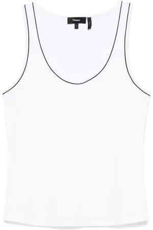 THEORY Top con cuello redondo