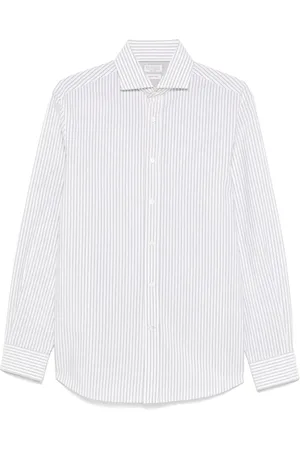 Brunello Cucinelli Camisa a rayas