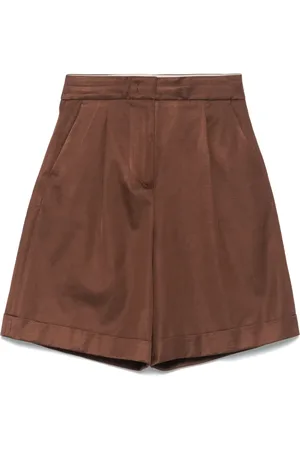 PESERICO SIGN Pantalones cortos de satén y sarga
