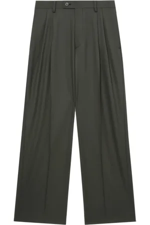 Auralee Pantalones rectos con pinzas