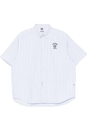 A Bathing Ape Camisa AtAPENOW a rayas con logo Moonface
