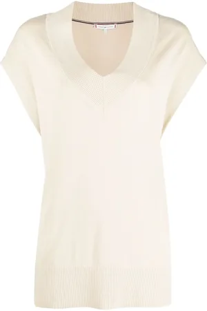 Tommy Hilfiger Top con cuello en V
