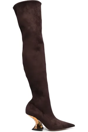 Casadei Botas altas con tacón de 100mm