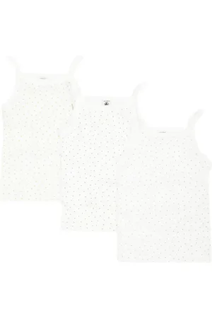 Petit Bateau Set de tres tops con motivo Mini Heart