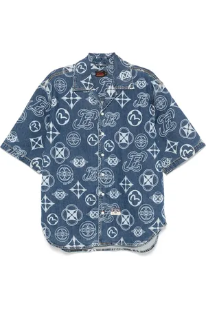 Evisu Camisa vaquera con monograma