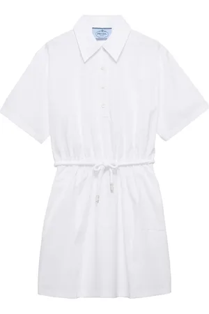 Prada Vestido corto de popelina
