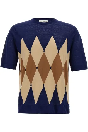 BALLANTYNE Camiseta con motivo de rombos en jacquard