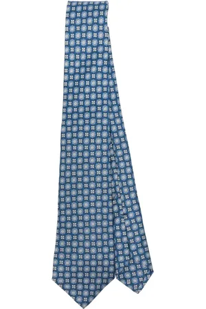 Kiton Corbata con motivo en jacquard